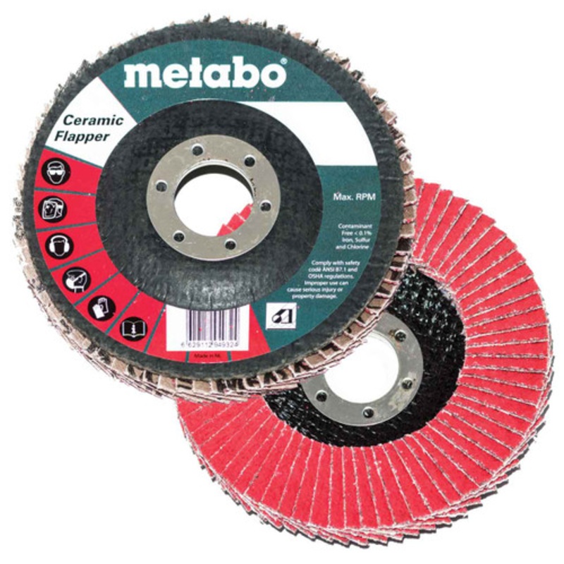 Metabo 629465000 4.5 x 5/8 - 11 Original Flapper Abrasives Flap Discs ...